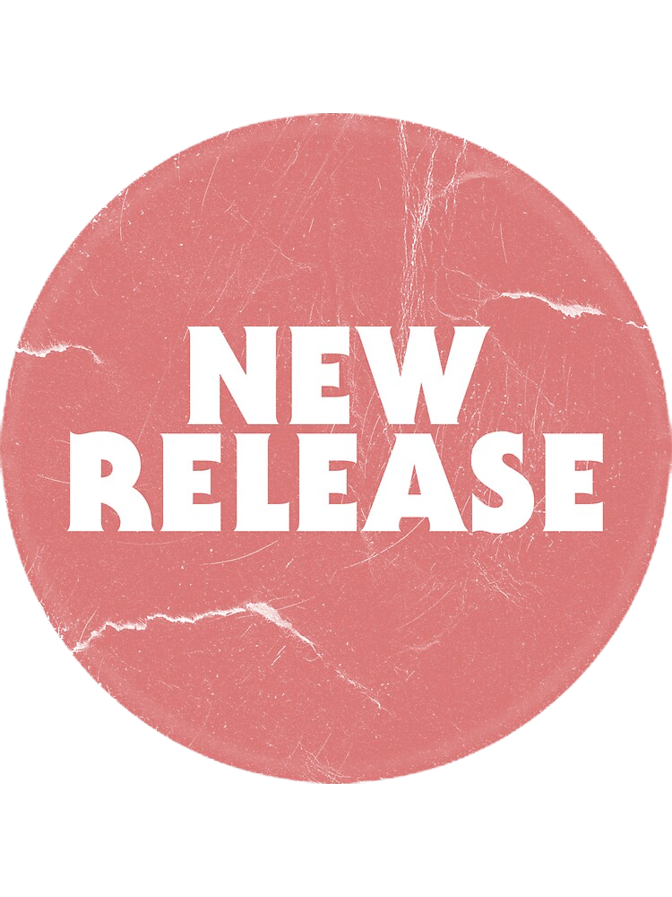 sticker that says 'new release'
